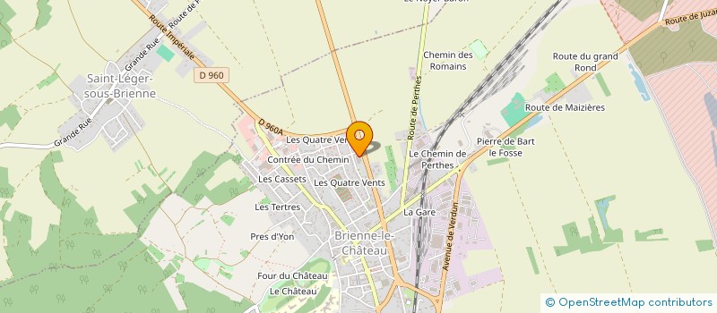 localisation de l'entreprise JOLL'Y FLEUR à BRIENNE-LE-CHATEAU