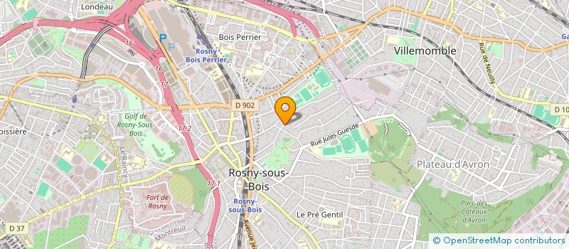localisation de l'entreprise JOLLIBOEUF à ROSNY-SOUS-BOIS