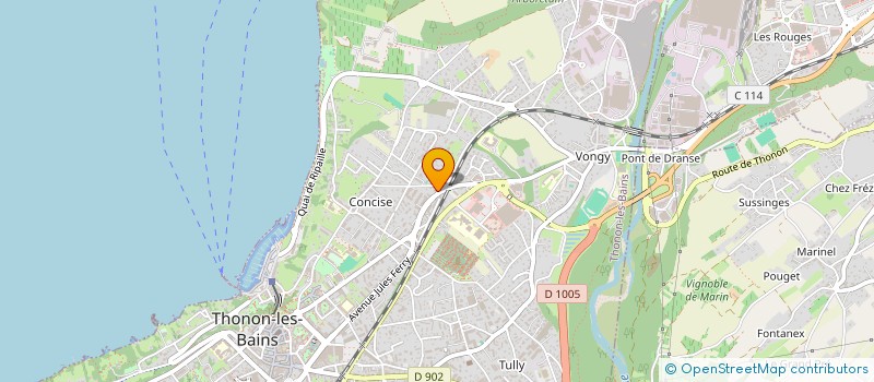 localisation de l'entreprise JOLLY à THONON-LES-BAINS