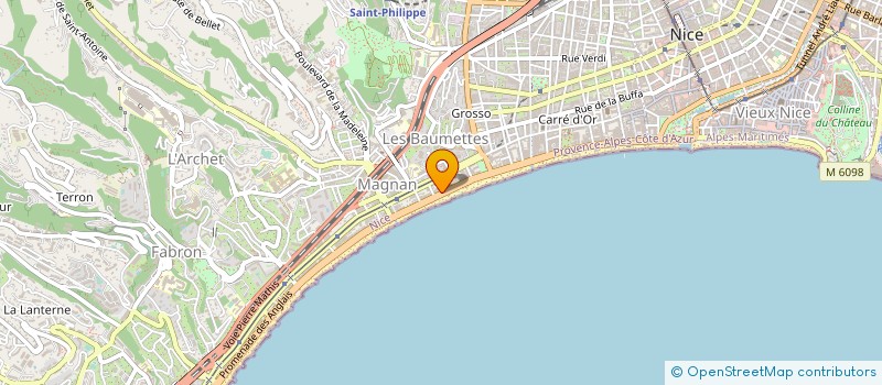 localisation de l'entreprise JOLLY à NICE