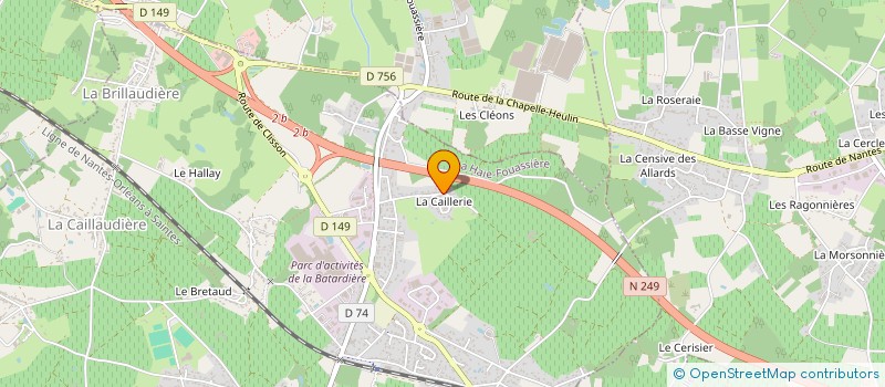 localisation de l'entreprise JOLLY JAUNASSE à LA HAIE-FOUASSIERE