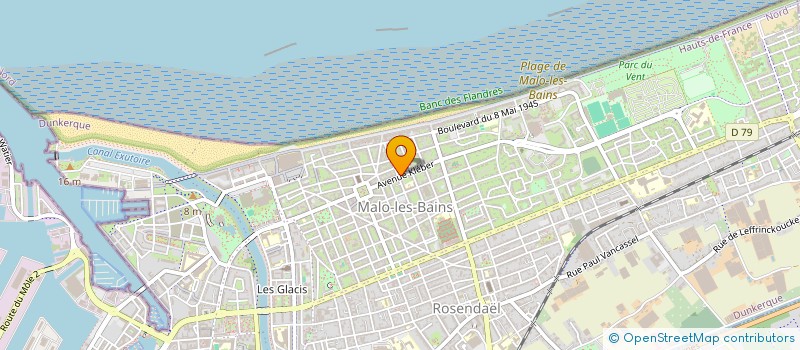 localisation de l'entreprise JOLLY ROGER à DUNKERQUE