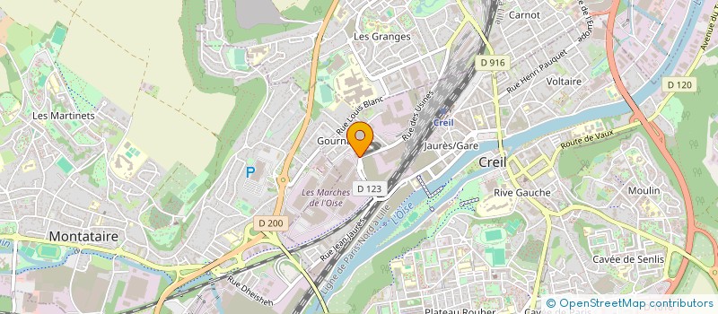 localisation de l'entreprise JOLLY SUPERMARCHE  CREIL