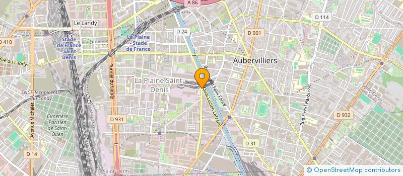 localisation de l'entreprise JOLLYA  AUBERVILLIERS