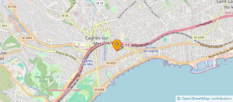 localisation de l'entreprise JOLO à CAGNES-SUR-MER