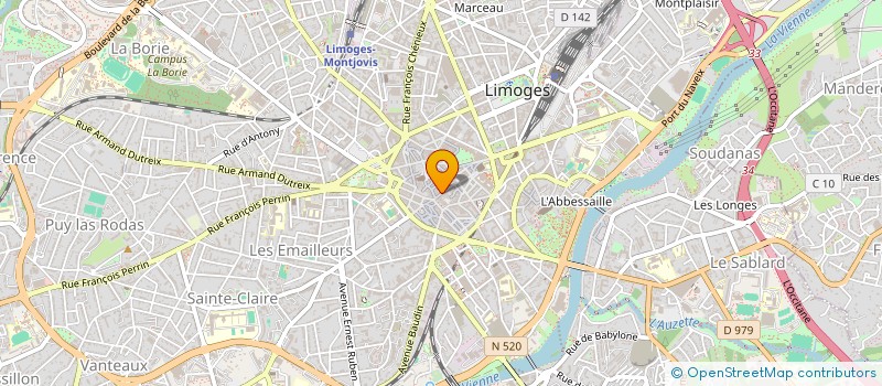 localisation de l'entreprise JOLY à LIMOGES