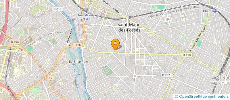 localisation de l'entreprise JOLY 88 à SAINT-MAUR-DES-FOSSES