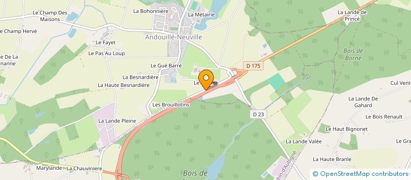 localisation de l'entreprise JOLY  ANDOUILLE-NEUVILLE