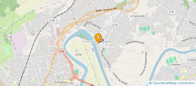 localisation de l'entreprise JOLY ALBI  LESCURE-D'ALBIGEOIS