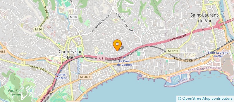 localisation de l'entreprise JOLY CONCEPT  CAGNES-SUR-MER