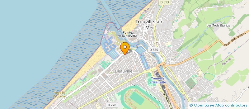 localisation de l'entreprise JOLY DOV à DEAUVILLE