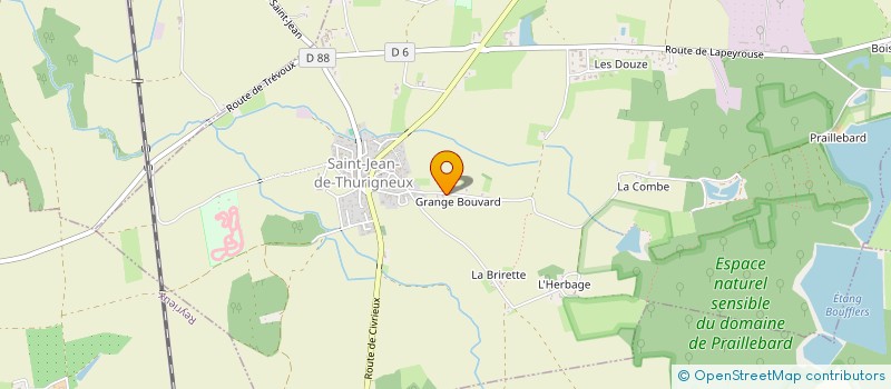 localisation de l'entreprise JOLY FRERES  SAINT-JEAN-DE-THURIGNEUX