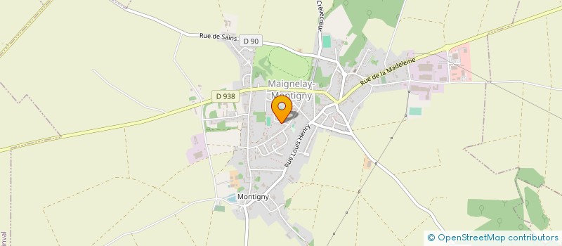 localisation de l'entreprise JOLY FRITERIE à MAIGNELAY-MONTIGNY