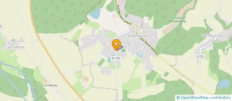 localisation de l'entreprise JOLY J.  FOLEMBRAY