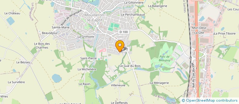 localisation de l'entreprise JOLY PEINTURE à MOUILLERON-LE-CAPTIF