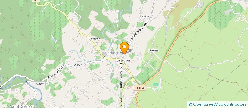 localisation de l'entreprise JOLY-RALET  LABLACHERE