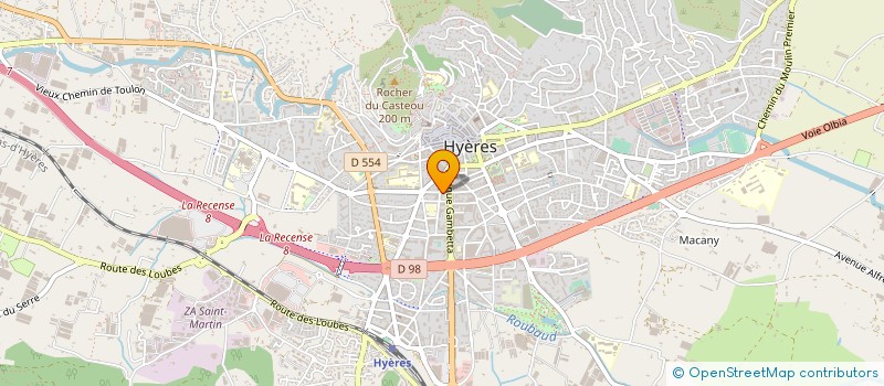 localisation de l'entreprise JOM  HYERES