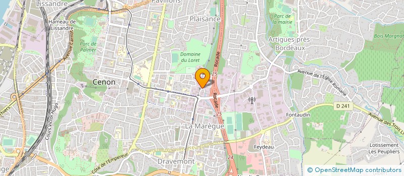 localisation de l'entreprise JOM BATIMENT à CENON