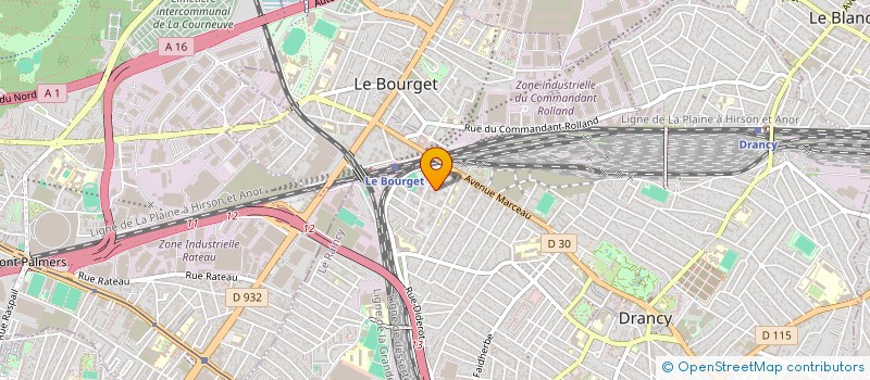 localisation de l'entreprise JOMACH à DRANCY