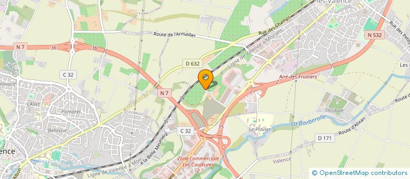 localisation de l'entreprise JOMAR à SAINT-MARCEL-LES-VALENCE