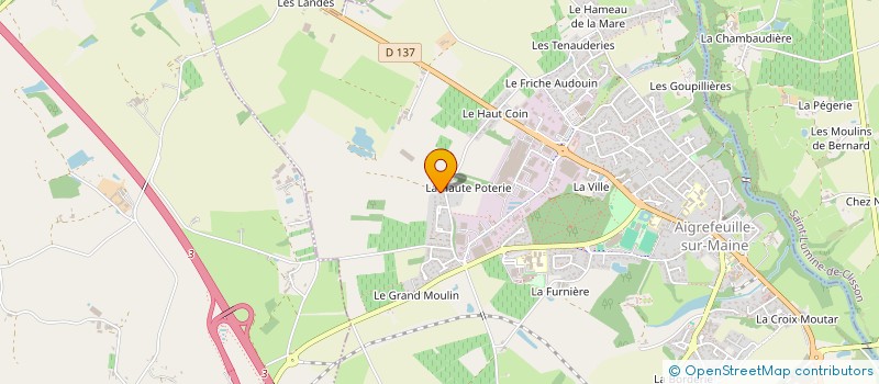 localisation de l'entreprise JOMARA  AIGREFEUILLE-SUR-MAINE