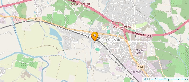 localisation de l'entreprise JOMAT PAYSAGES  PUGET-SUR-ARGENS