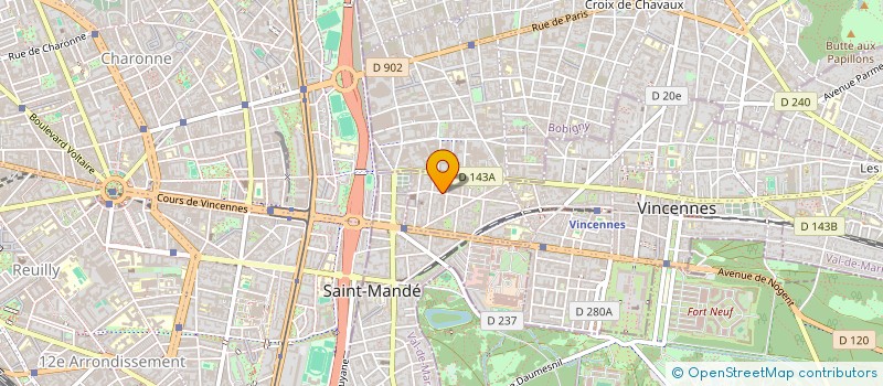 localisation de l'entreprise JOMAVI à VINCENNES