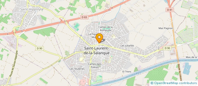 localisation de l'entreprise JOMAX à SAINT-LAURENT-DE-LA-SALANQUE