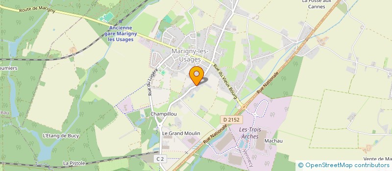 localisation de l'entreprise JOMAX PRODUCTION SARL à MARIGNY-LES-USAGES