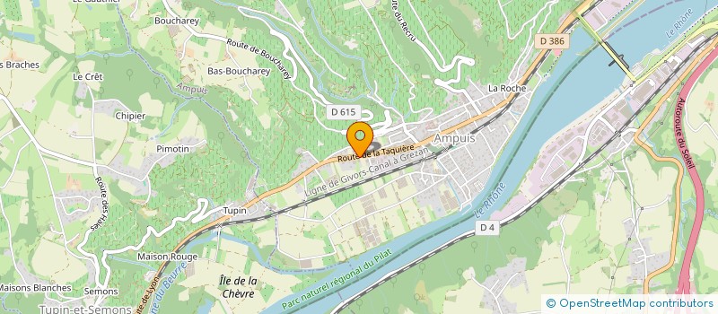 localisation de l'entreprise JOMC  AMPUIS