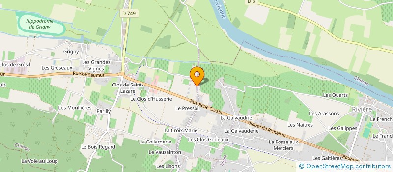 localisation de l'entreprise JOMECA  CHINON