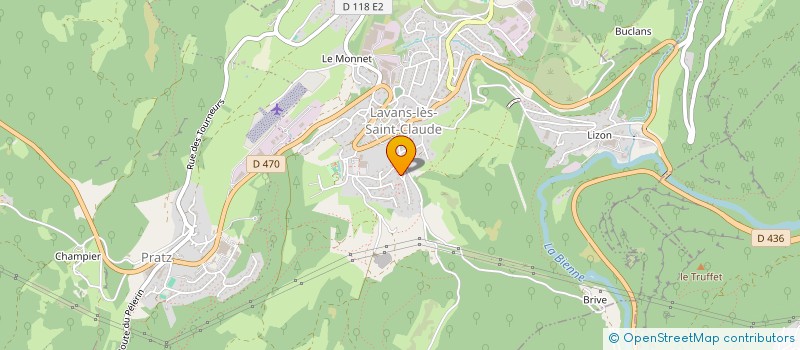 localisation de l'entreprise JOMEGI  LAVANS-LES-SAINT-CLAUDE