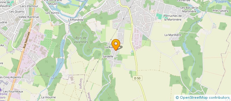 localisation de l'entreprise JOMF 37 à VEIGNE