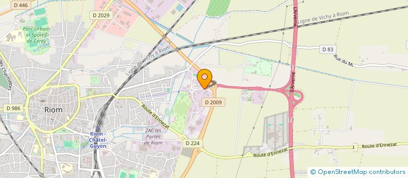 localisation de l'entreprise JOMI  RIOM