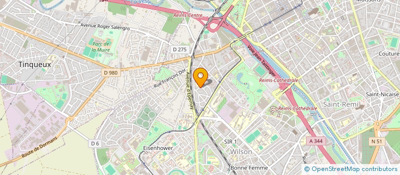 localisation de l'entreprise JOMICA  REIMS