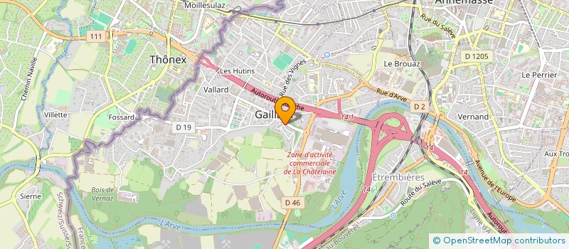 localisation de l'entreprise JOMICK à GAILLARD
