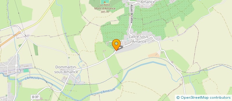 localisation de l'entreprise JOMINET  LAITRE-SOUS-AMANCE