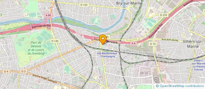 localisation de l'entreprise JONA TRANSPORTS à CHAMPIGNY-SUR-MARNE