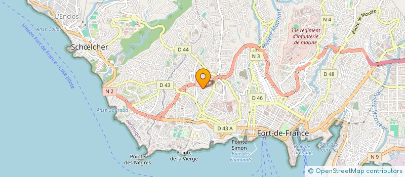 localisation de l'entreprise JONAFAMA à FORT-DE-FRANCE