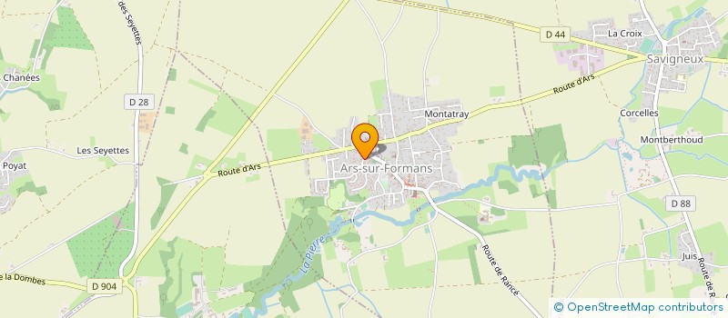 localisation de l'entreprise JONAFLO  ARS-SUR-FORMANS