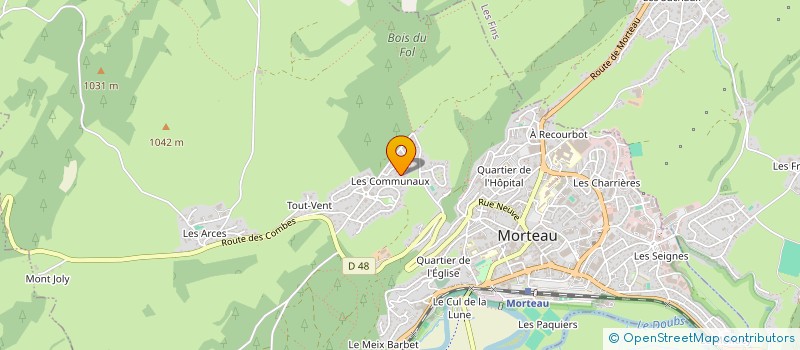 localisation de l'entreprise JONAK&FILS SC21  MORTEAU