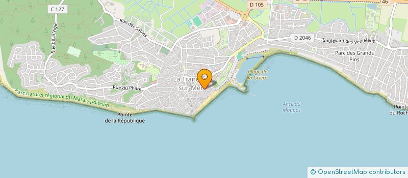 localisation de l'entreprise JONART  LA TRANCHE-SUR-MER