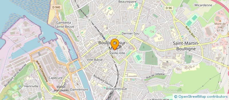 localisation de l'entreprise JONAS à BOULOGNE-SUR-MER