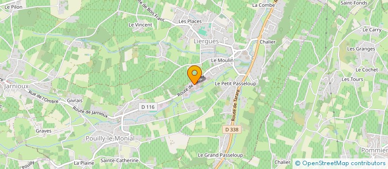 localisation de l'entreprise JONAS  PORTE DES PIERRES DOREES