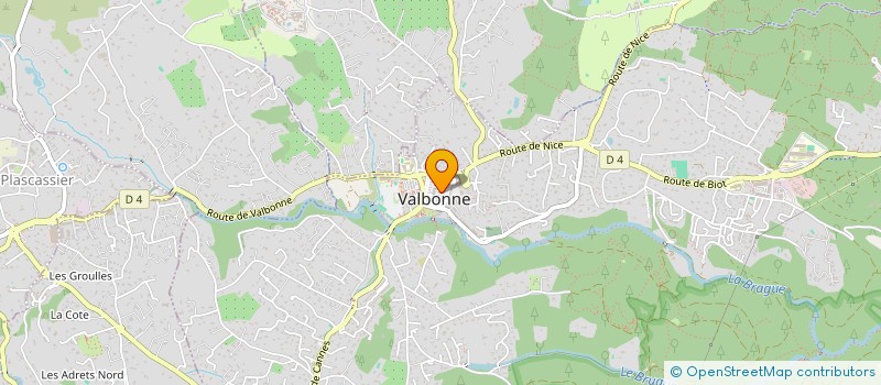 localisation de l'entreprise JONASS  VALBONNE