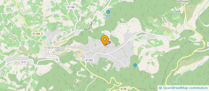 localisation de l'entreprise JONATHAN ARCHITECTES  BONNIEUX