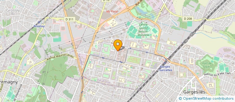 localisation de l'entreprise JONATHAN MANAGEMENT  SARCELLES