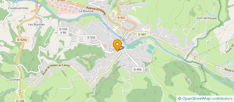 localisation de l'entreprise JONATHAN NOYRIGAT - LUCILE FORCE, COMMISSAIRES DE JUSTICE ASSOCIES.  ESPALION