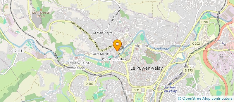 localisation de l'entreprise JONATHAN PIERRES VIVANTES - ASSOCIATION DEPARTEMENTALE DE LA HAUTE LOIRE à LE PUY-EN-VELAY