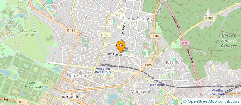 localisation de l'entreprise JONATHAN PIERRES VIVANTES - ASSOCIATION DEPARTEMENTALE DES YVELINES à VERSAILLES